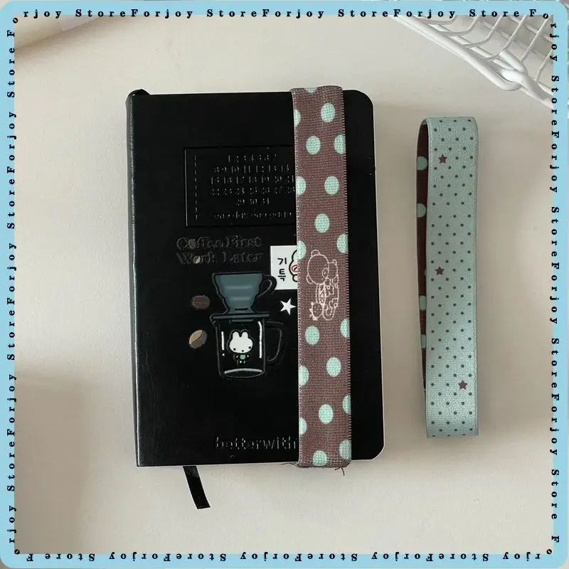 Cute Print Elastic Notebook Strap A7 M5 Planner Band Adjustable Journal Accessory For Office Stationery