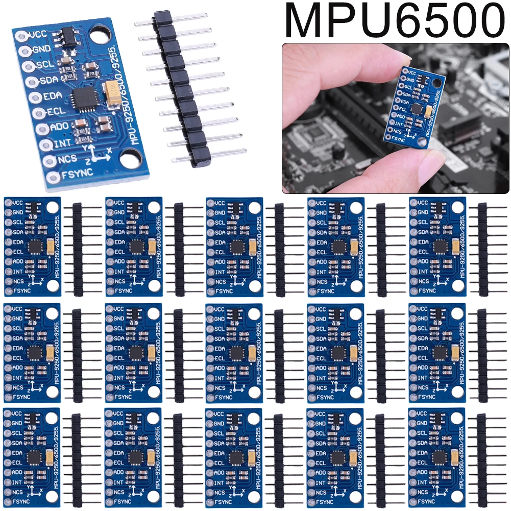 MPU6500 6-Axis Gyroscope Accelerometer Sensor Module Replace for Arduino MPU6050 GY-6500 6-axis Gyro Accelerator Sensor Module