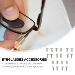 2 Sets Metal Eyeglasses Screws Eyeglasses Glasses Screws Nut Sunglasses Glasses Repair Tools Eyewear Replacement Accessories