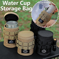 Outdoor Travel Water Cup Storage Bag Multi-functional Tactical 600D Oxford Cloth Grocery Storage Bag Camping Accessories