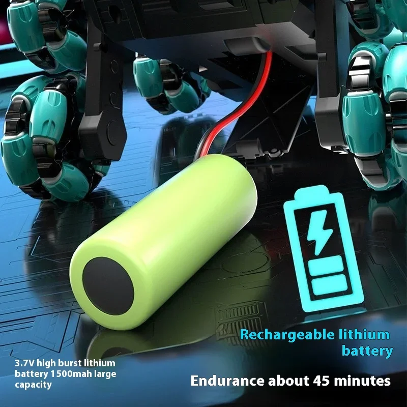 Brinquedo infantil gesto detecção deformação fora de estrada carro brinquedo seis rodas dublê tanque de controle remoto pode lançar veículo de água