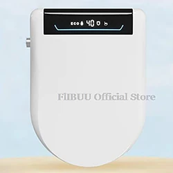 Smart Bidet Toilet Seat Cover with Wireless Remote Multiple Spray Modes Heated Seat Warm Water Air Dryer Toilet Lid Elongated