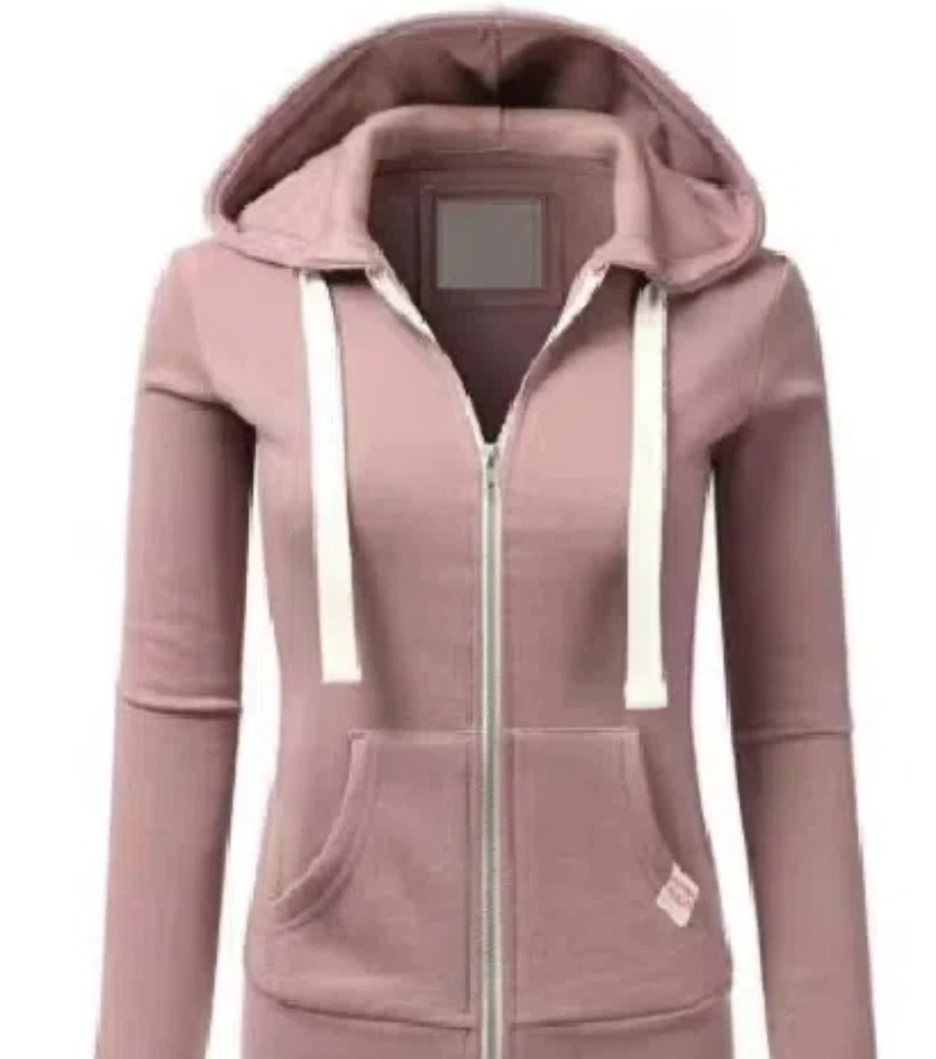 2024 Top selling Personalized Sweatshirt with Zipper Hooded Solid Sweatshirt