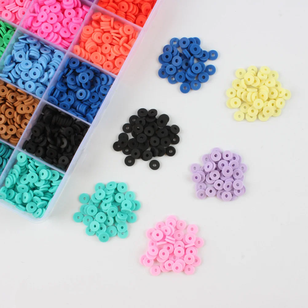 Box Exquisite Spacer Beads Polymer Clay DIY Jewelry Making Accessory Clay Bracelet Making Kit DIY Beads Jewelry Accessory