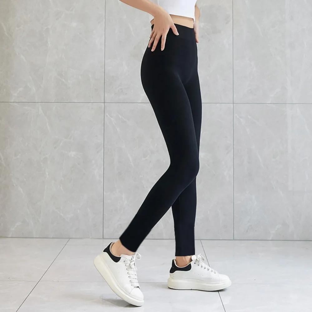 Threaded Ribbed Leggings Casual Cotton External Penetration High Waist Pants Sexy Warm Tightening And Hip Lifting Pants Women