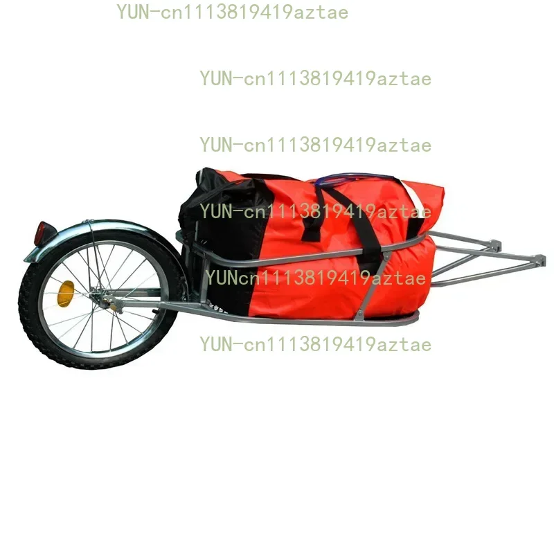 Bicycle Luggage Trailer Single Wheel Rear Pull Shopping Cycling Trailer with Cargo Bag Unicycle