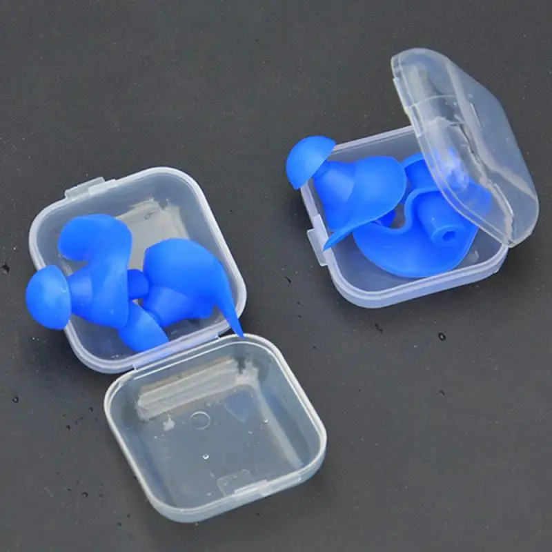 1Pair Diving Swim Soft Ear Plugs Water Silicone Waterproof Soft Silicone For Adult/Children Anti Noise Foam Sleep Work Reusable