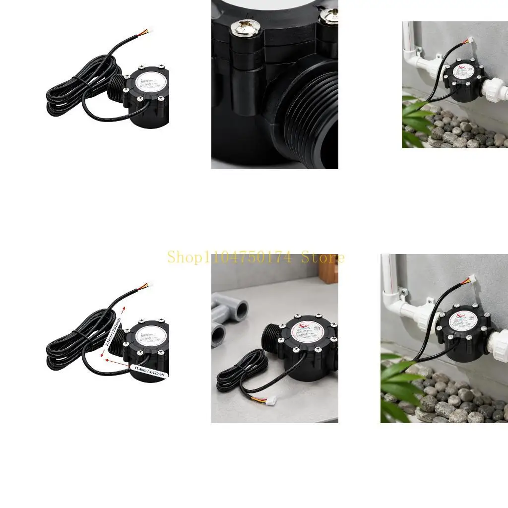 Water-System Hall-Effect Water Flows Switches, 1'' DN25 Thread Wire Cable for Purification Equipment Monitoring Top Sale