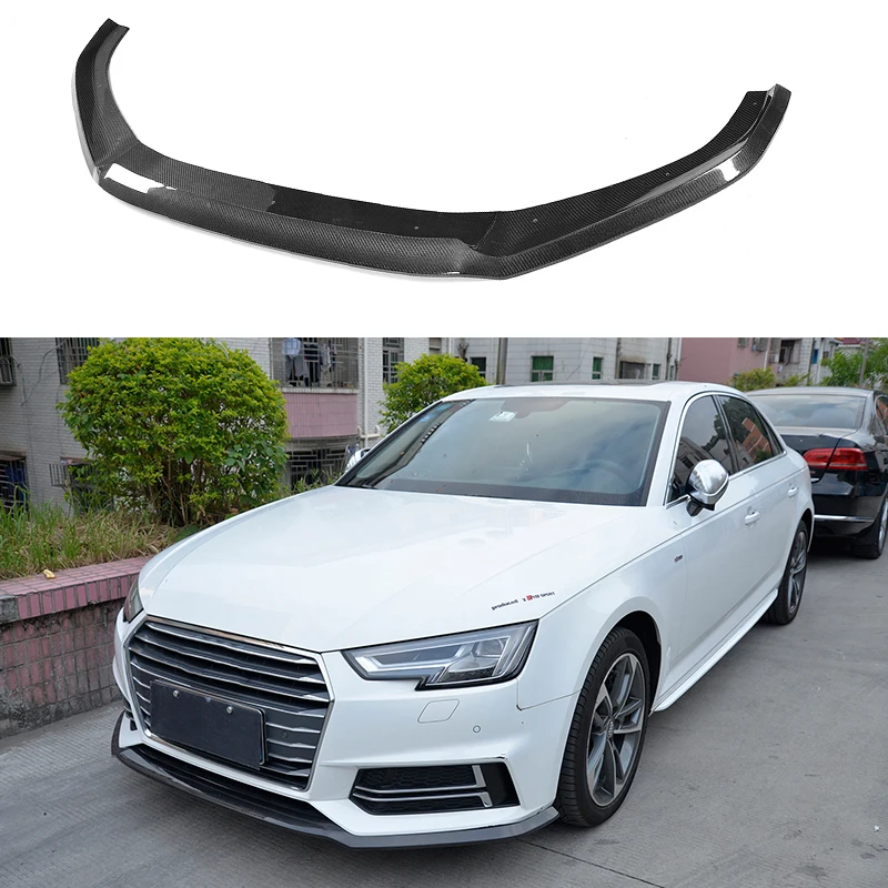 

Free shipping fit for Audi B9 S4 2017-2019 carbon fiber front lips to Audi S4 B9 carbon lips