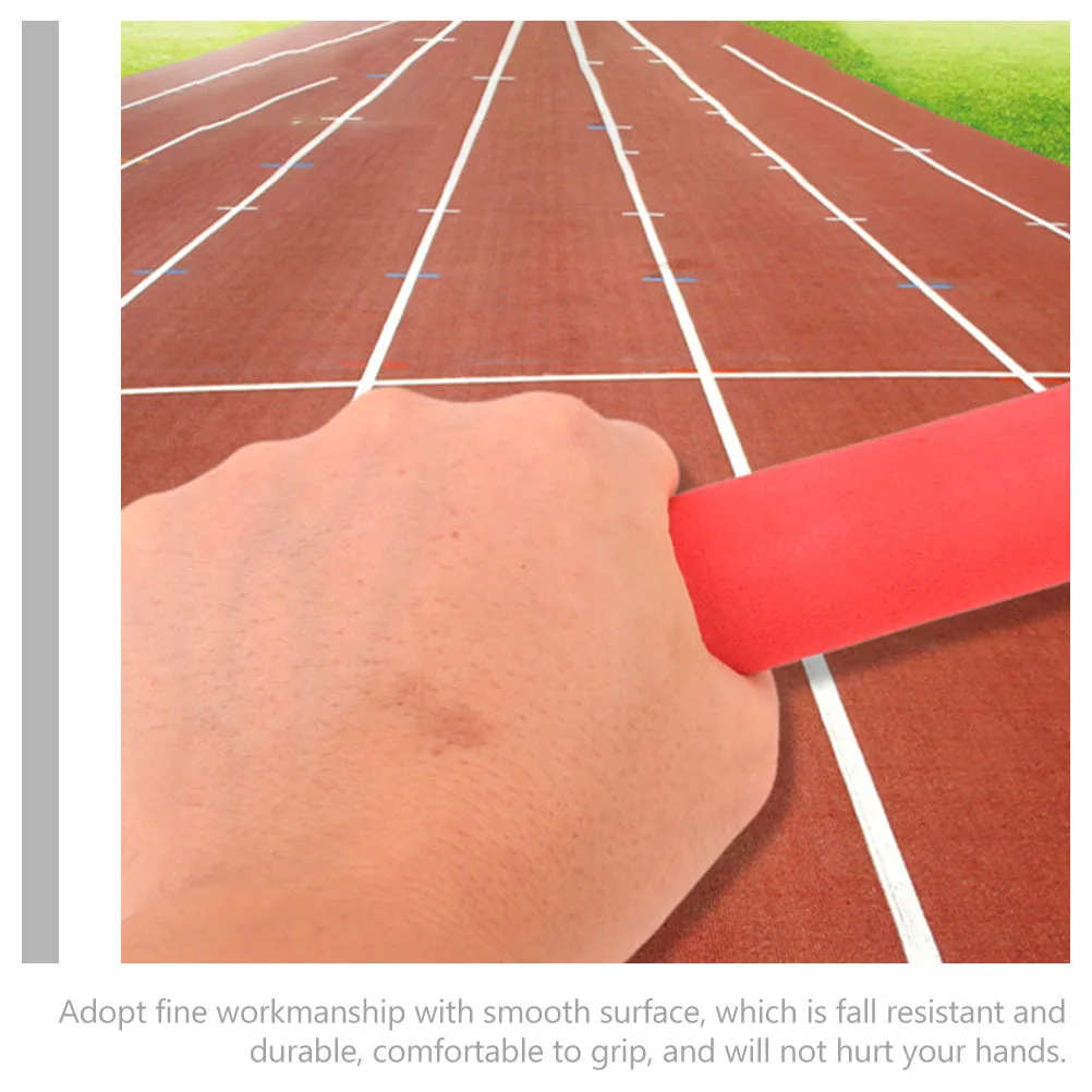 

5pcs Anti-Skid Sponge Relay Baton Supple Sticks For Kids Competition Outdoor Training Athletics Equipment