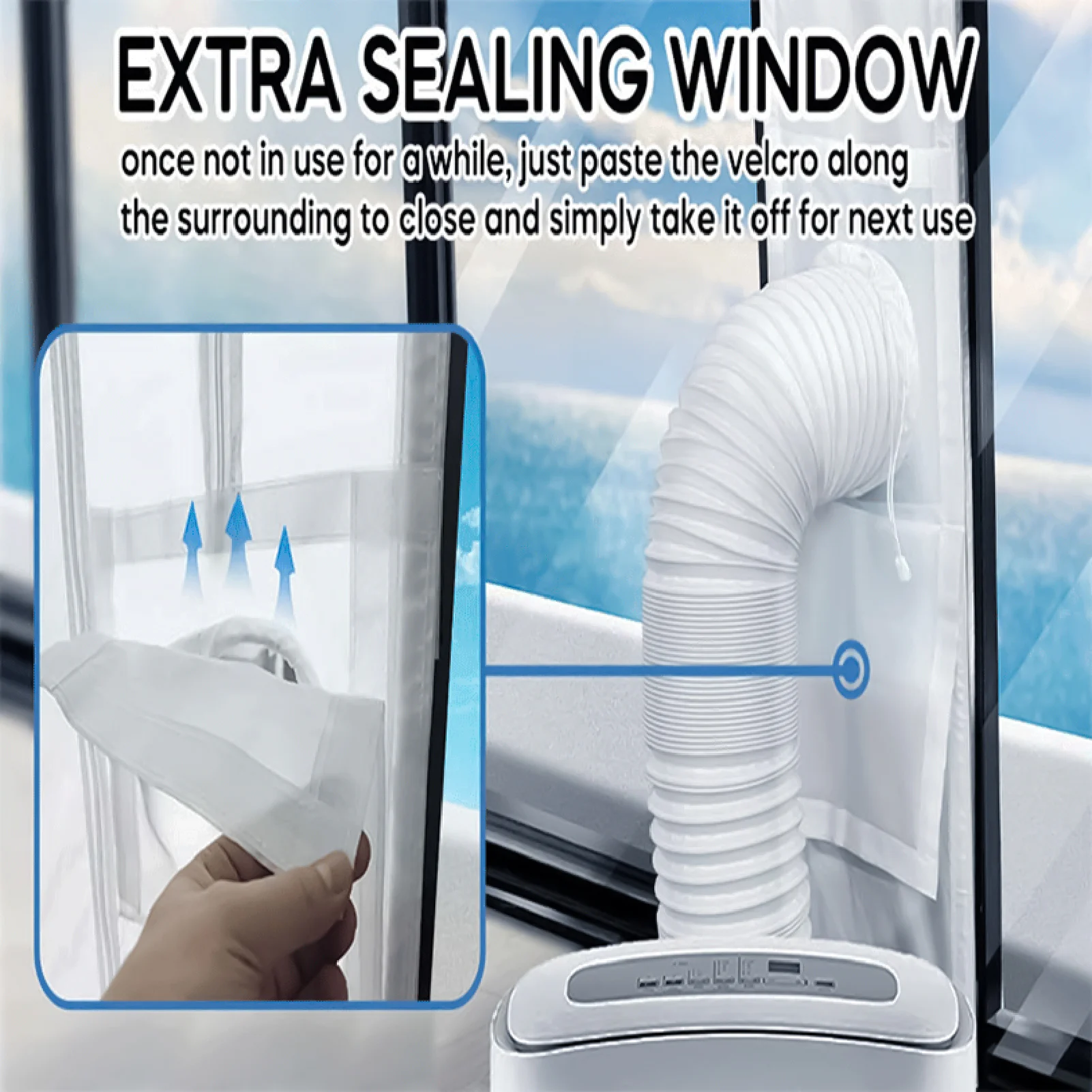 

Home Door and Window Seal Kit Easy Installation Window Vent Seal for Most Casement Awning Window