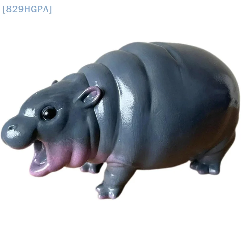 【HGPB】【HGPA】Moo Deng Toy | Moo Deng Hippo,Bouncy Pork Pygmy Hippo Statue,Hippo Resin Figurines,Figurine Small Tabletop Statue