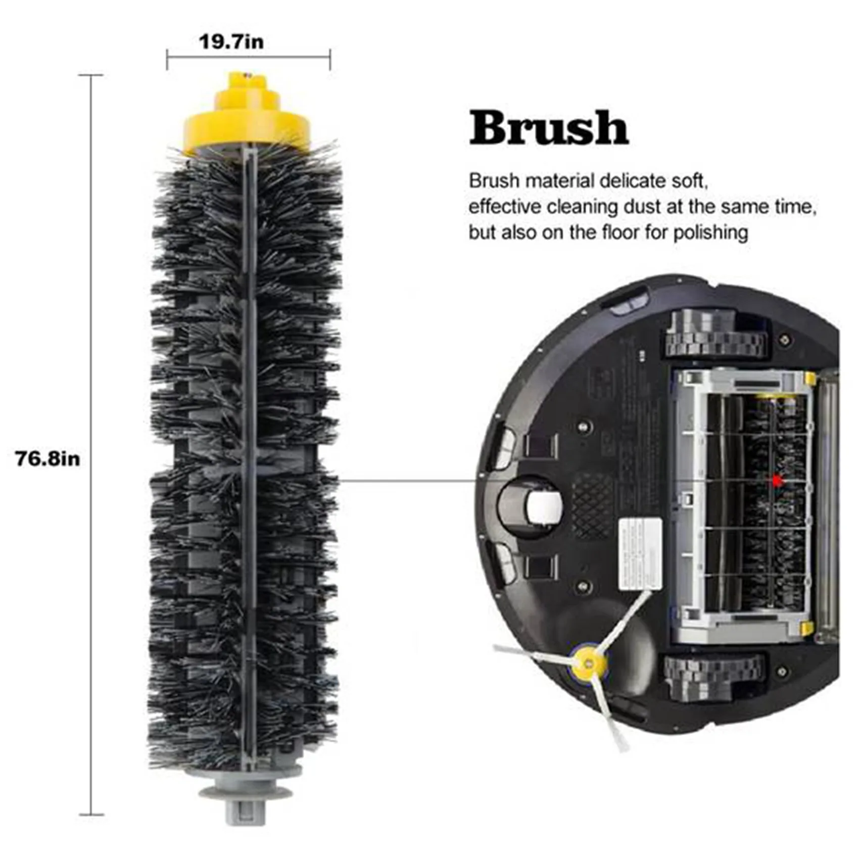 Centre Roller Side Brush Hepa Filter for IRobot Roomba 600 Series 605 606 616 620 650 655 660 676 Robot Vacuum Cleaner