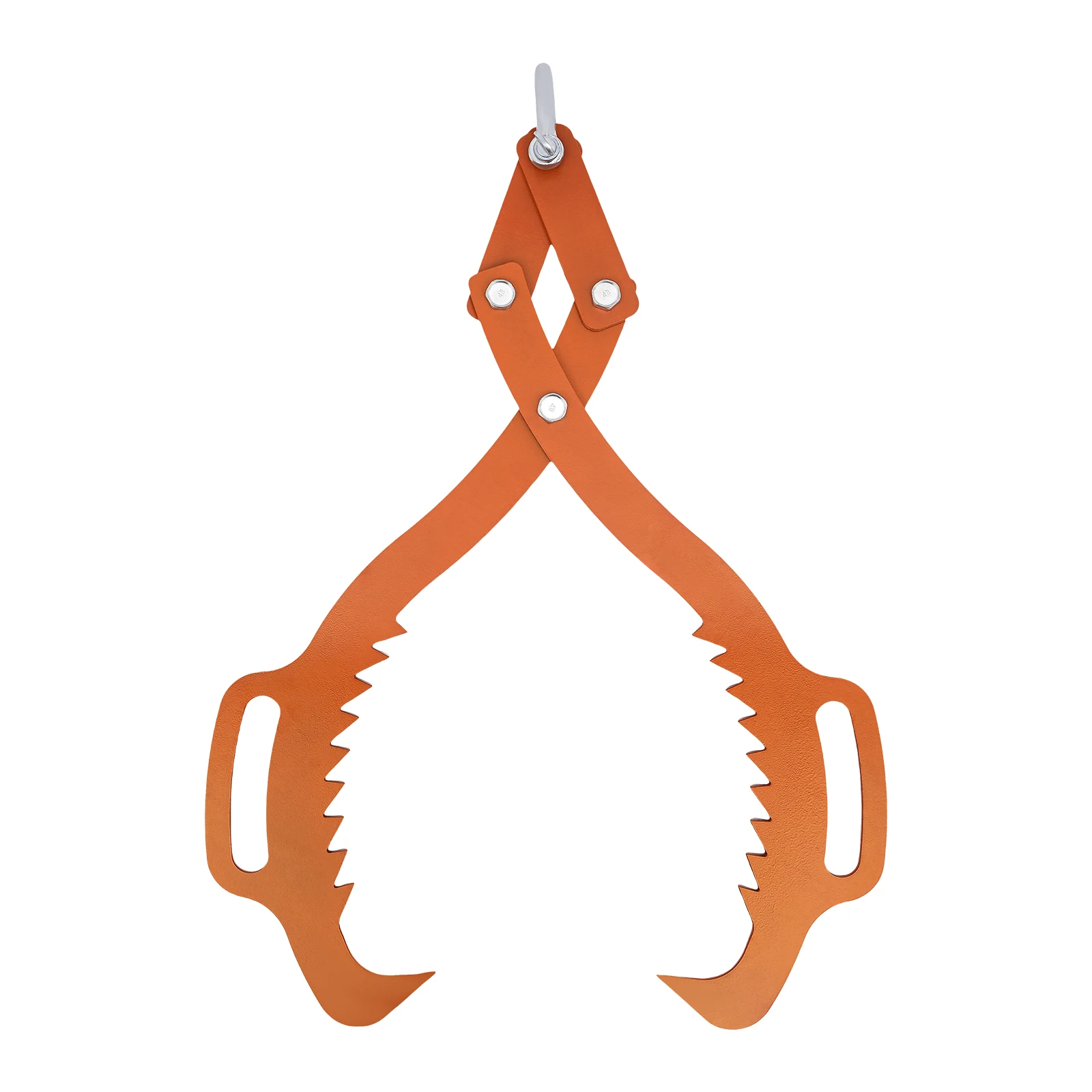 

25in Log Lifting Tongs, 2204.6 lbs Heavy Duty Grapple Timber Claw,Lumber Skidding, Carbon Steel Log Skidding Tongs