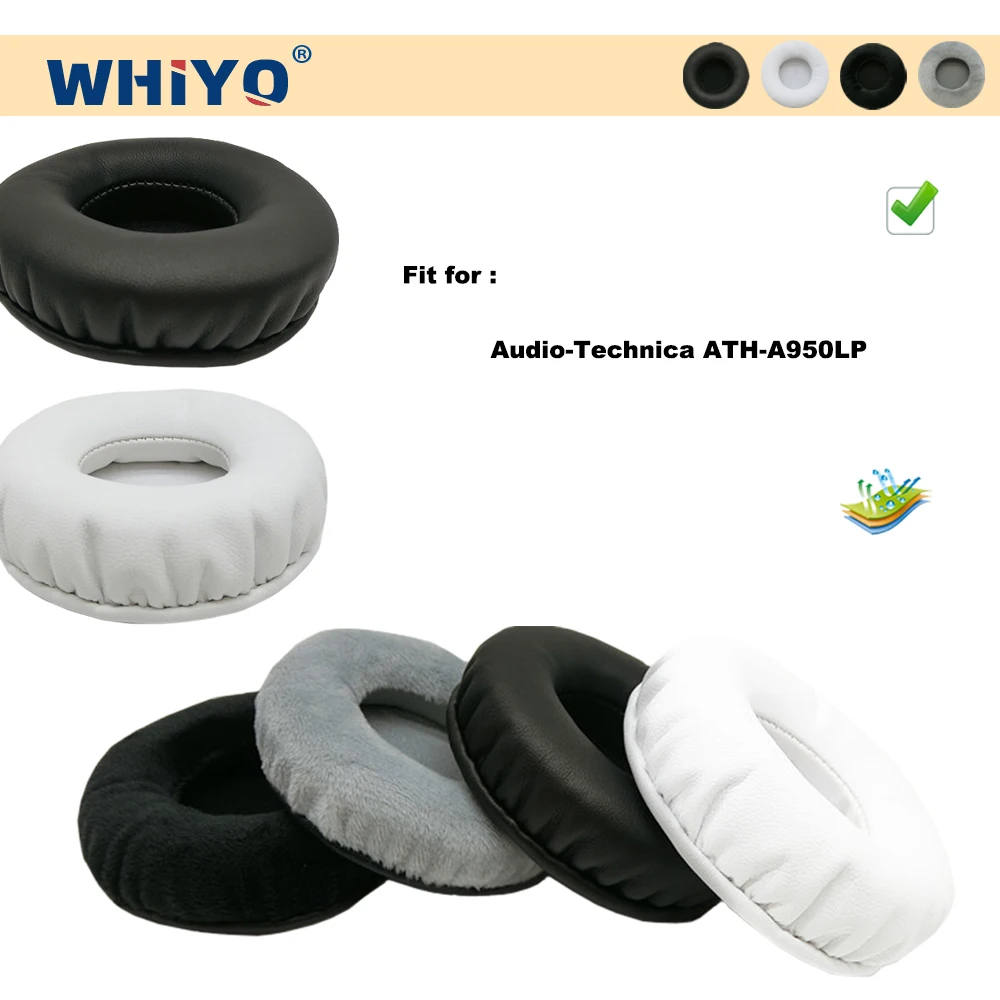 

Whiyo New Upgrade Replacement Ear Pads for Audio-Technica ATH-A950LP ATH-A1000X Headset Parts Leather Cushion Velvet Earmuff
