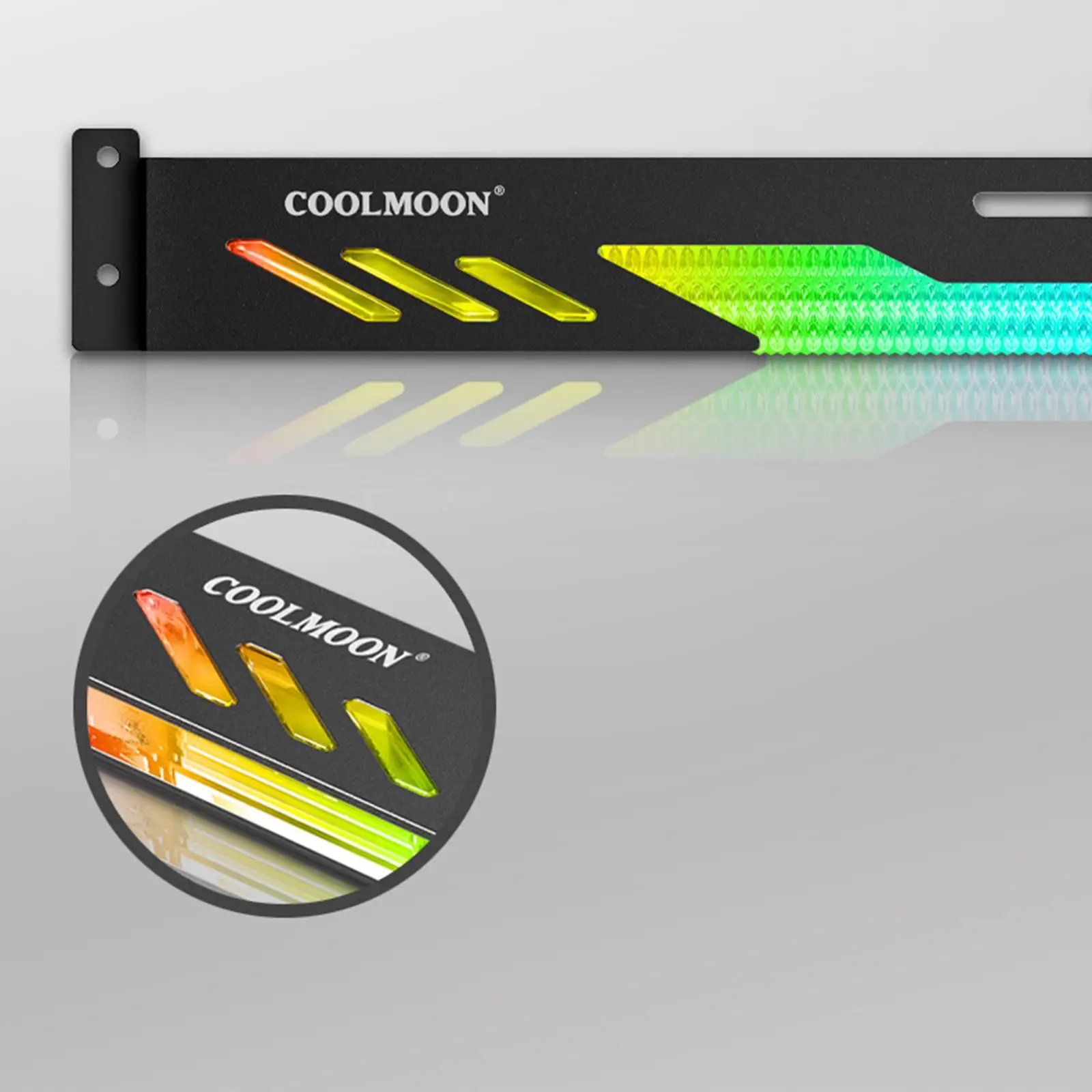 GPU Support Holder 5V Decoration Sliding Adjustment LED Computer Cards Support Adjustable Desktop RGB Strip Support PC Bracket 3