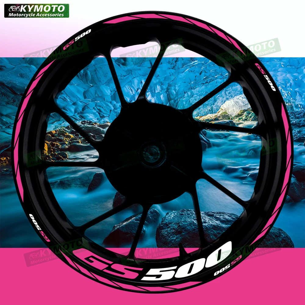 

For GS500 GS 500 motorcycle accessories 17 inch front and rear wheel decals hub modified reflective wheel rim decoration