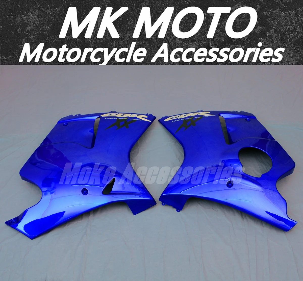

Комплект обтекателей для мотоцикла Moke moto, подходит для CBR1100XX 97-07, комплект кузова, высокое качество, ABS, инъекционный синий