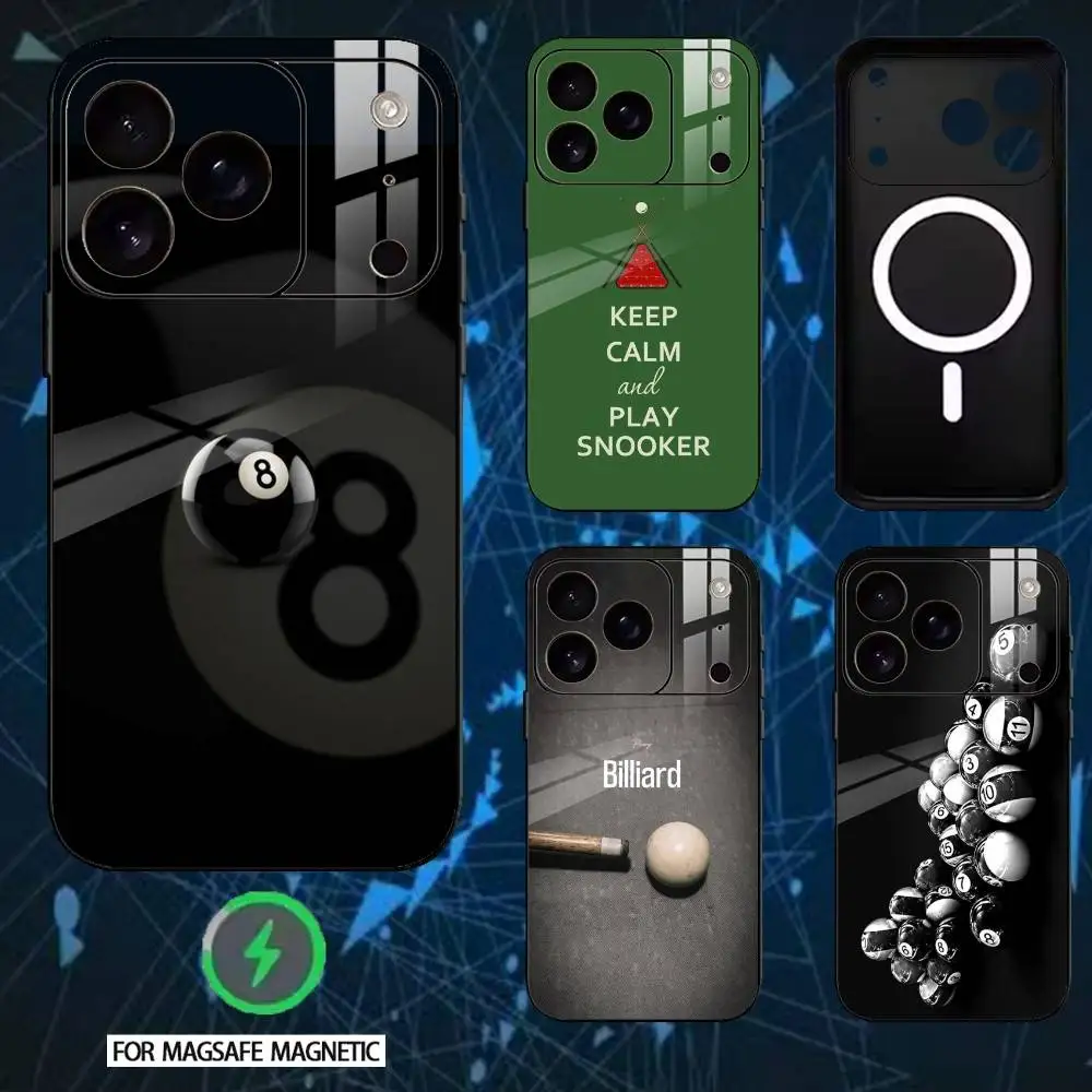 

Billiards S-Snooker Sports Phone Case For iPhone 17,16,15,14,13,12,Plus,Pro,Max For Magnetic Wireless Charge