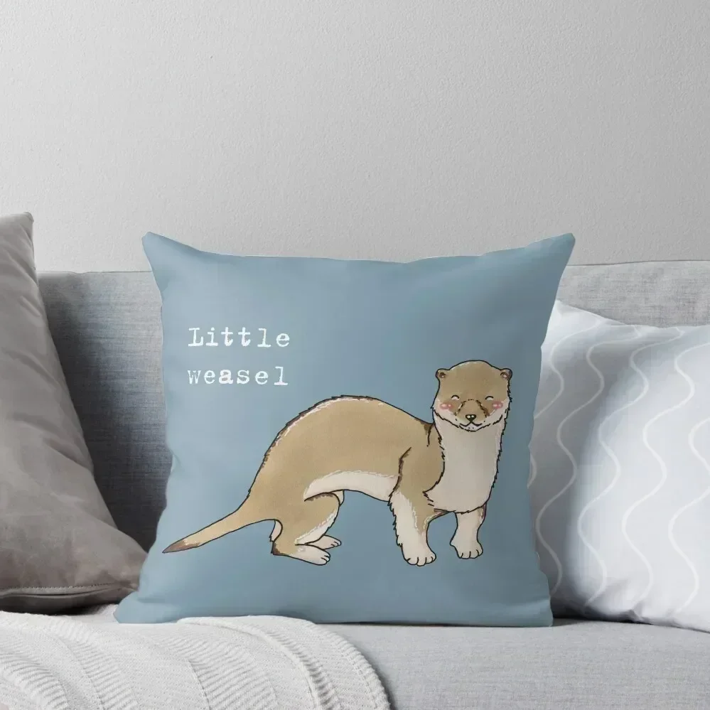 

A little weasel - Animals series Throw Pillow Cushions For Decorative Sofa Cushion Cover Luxury Decorative pillowcase pillow