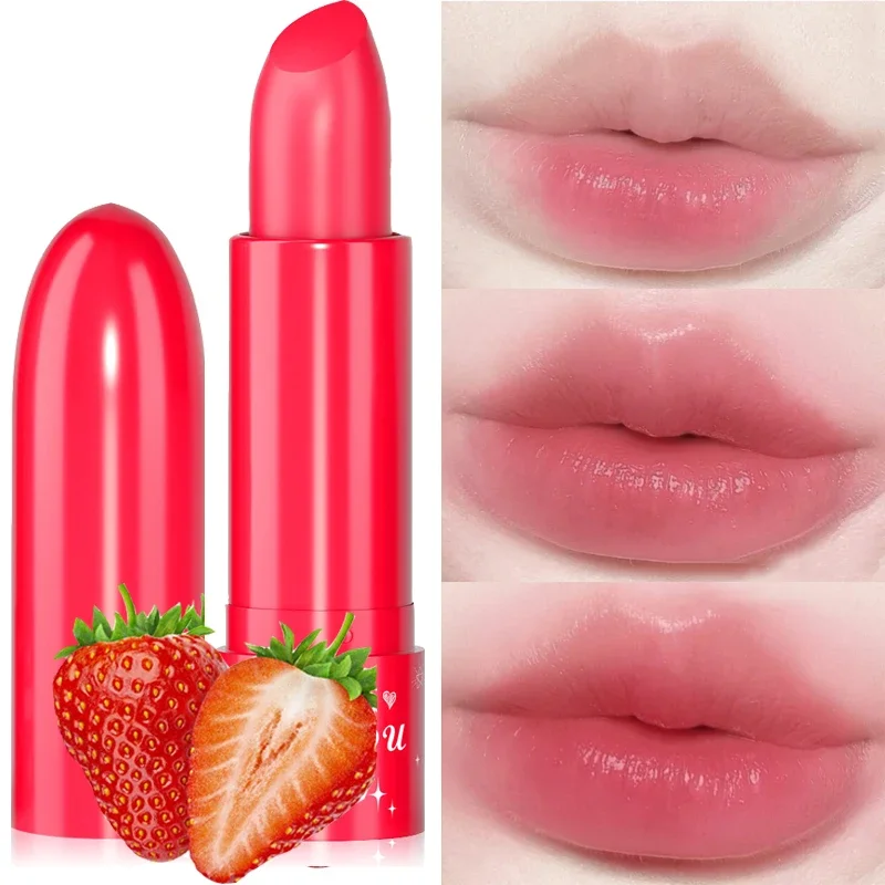 

6 Colors Fruity Lip Balm Nourishing Moisturizing Lipstick Long Lasting Hydrating Fade Lip Line Dryness Makeup Lips Care Lip Balm