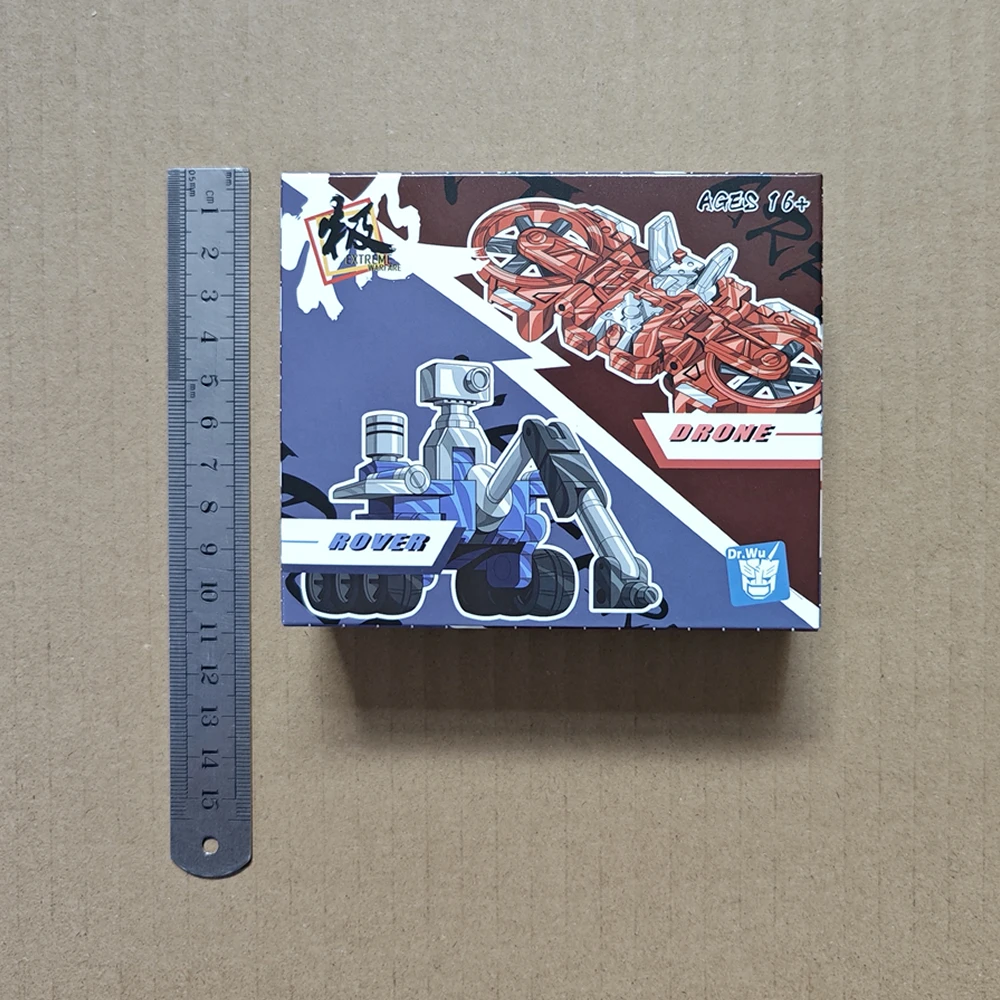 변환 Dr. Wu DWE59 드론 DWE60 로버 오리지널 최소 스케일 오리지널 메카 액션 피규어 장난감 모델