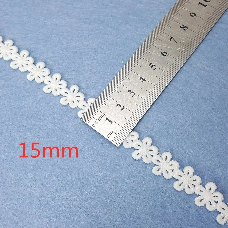 10 Yards Polyester Embroidery French Lace Ribbon Fabric Guipure Diy Clothing Lace Ribbon Trims Warp Knitting Sewing Accessories