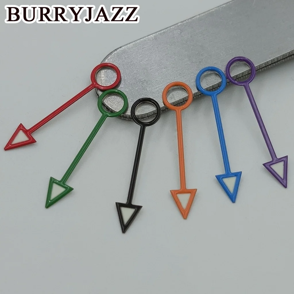 BURRYJAZZ NH35 NH36 NH38 7S26 7S36 4R35 4R36 Lancette dell'orologio Nero Blu Rosso Verde Arancione Lancette Verde Luminoso