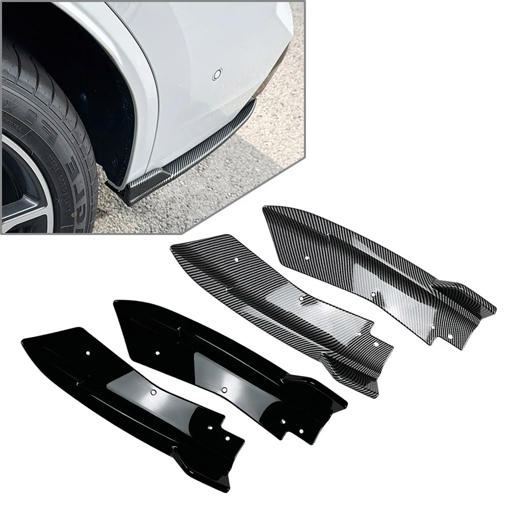 2 PCS Car Rear Bumper Lip Wrap Corner Protector Spoiler Cover Accessories For BMW X3 G01 LCI M Sport 2022-2023