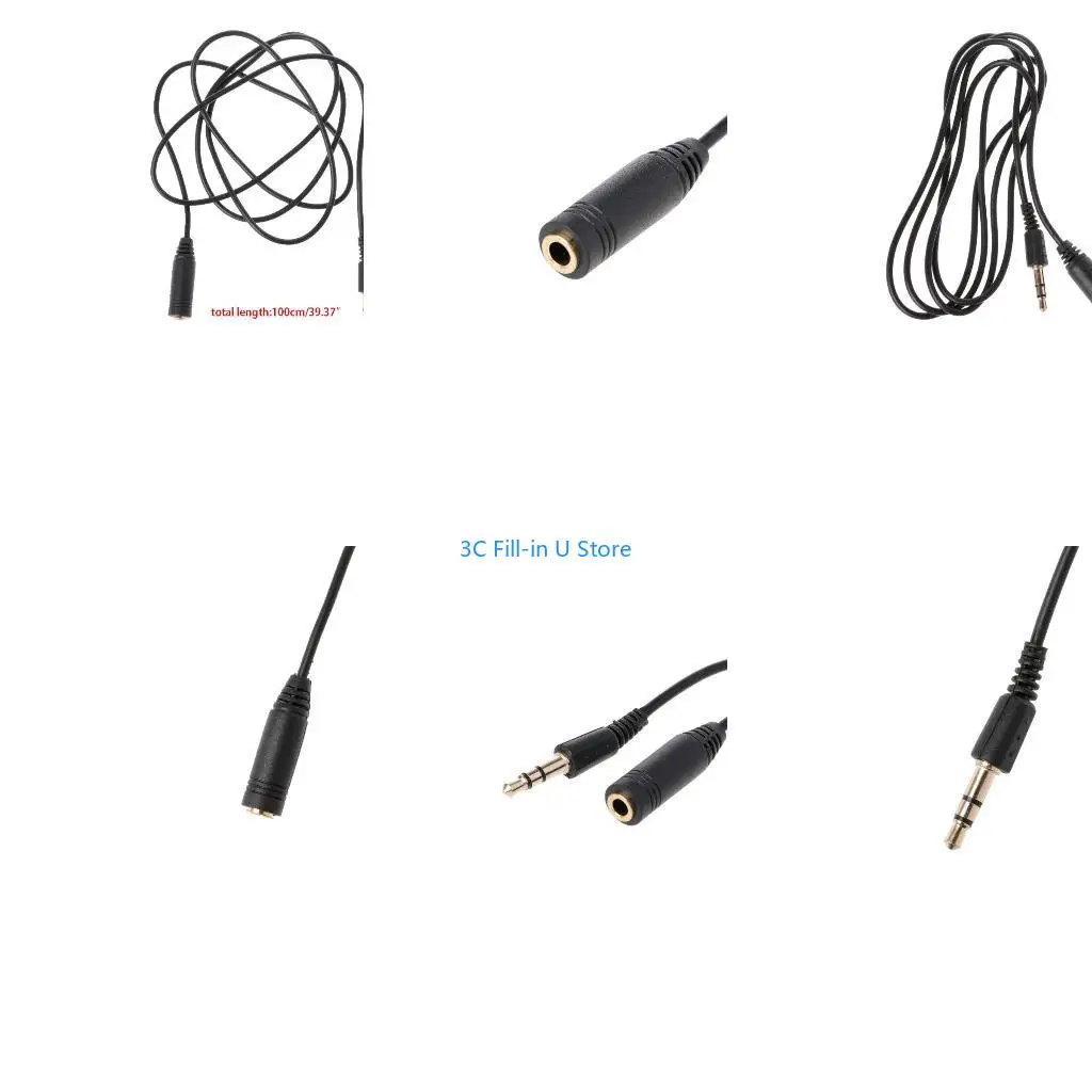 G8TA 3.28ft Line Length Extending Cable 3.5mm Male To Female Cable