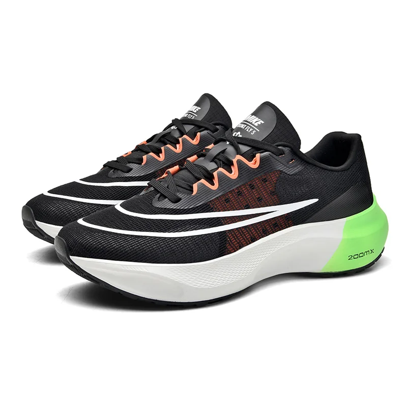 

2024 Men Running Shoes Lace Up Snearks Breathable LightWeight Shock Absorbing Cushioning Male Jogging Trainner High Quality Shoe