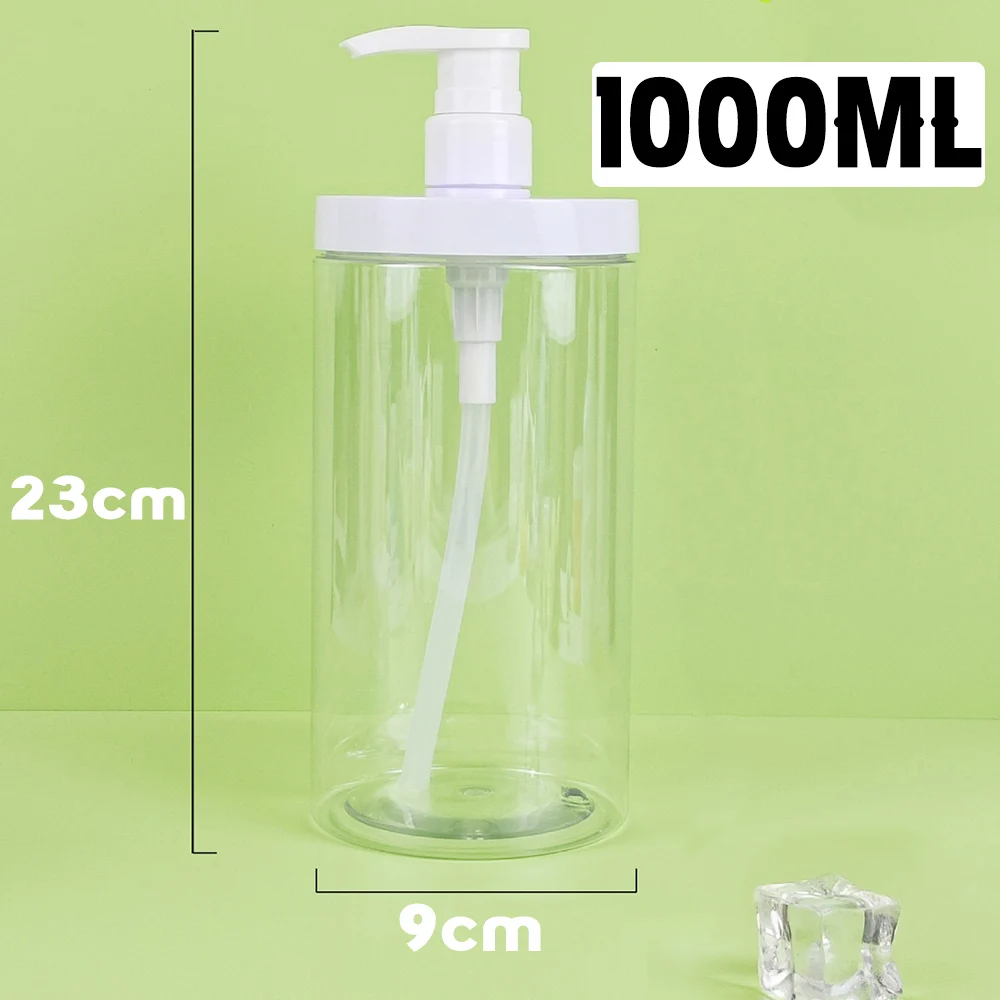 500 ml/1000 ml Pumpflaschenspender, nachfüllbare Flaschen, breite Öffnung, nachfüllbar, leer, für Reisen, Dusche, Seife, Aufbewahrungsflasche – Detail 11
