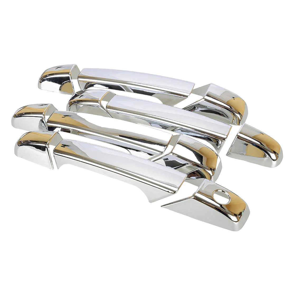 

12 шт./компл. хромированные внешние накладки на дверные ручки, накладка, подходит для Chevrolet Silverado Avalanche Tahoe GMC Sierra 2007-2013