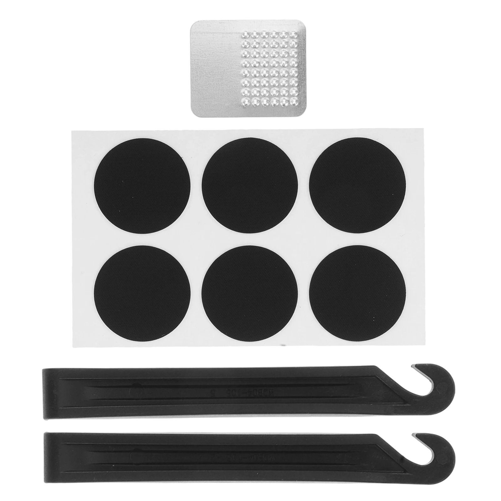 

1 Set Heavy Duty Kit Bicycle Tube Patch Self-Adhesive Patches Tire Lever For Road Mountain Bikes Bike Tire Repair Tools Durable