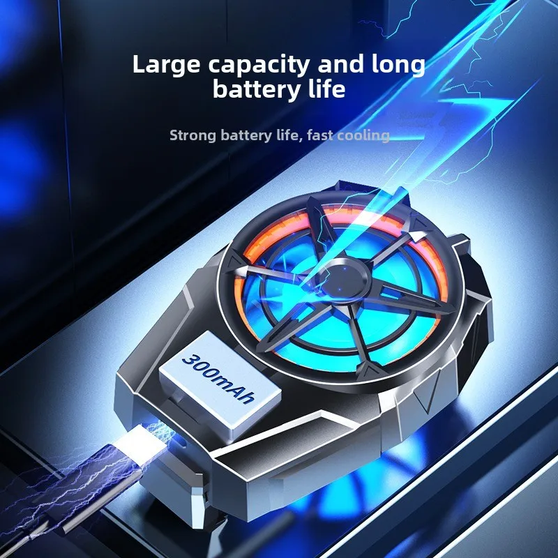 

Mobile phone radiator X52 silent air cooling artifact Game LIVE fan portable charging model