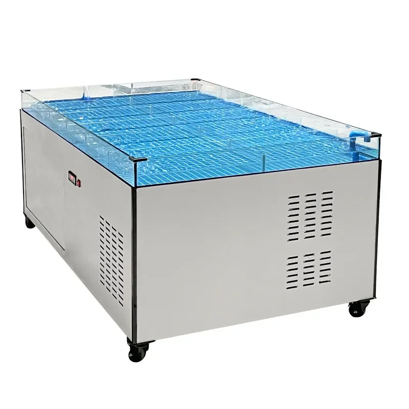 A Seafood Fish Tank Fish Pond Shellfish Restaurant Commercial Mobile Seafood Pool Refrigeration Integrated Machine Customization
