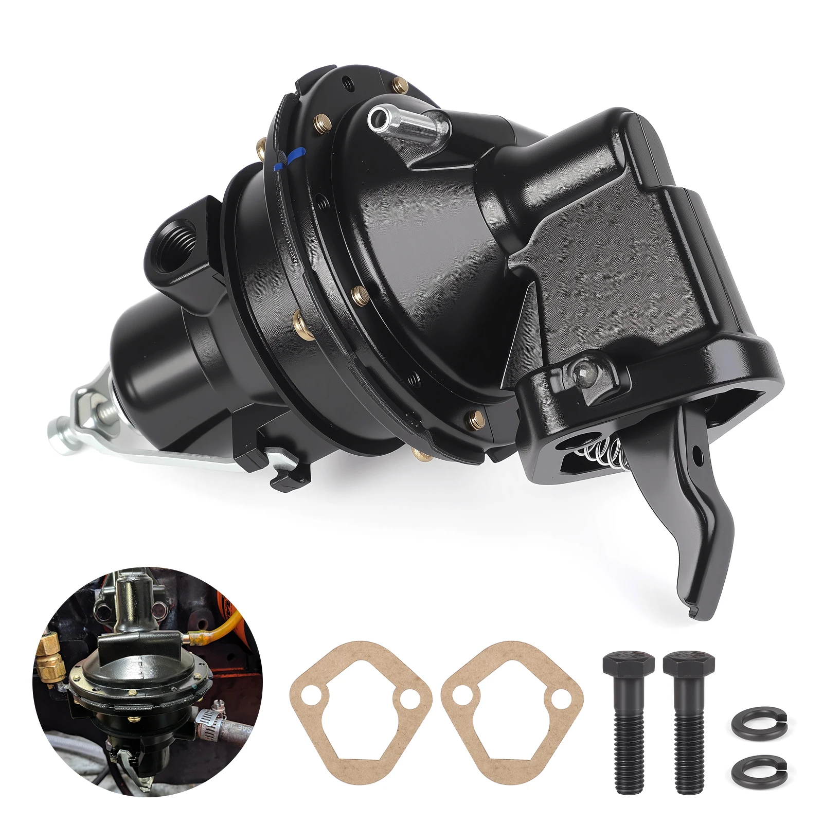 509407 861676T09 Mechanical Fuel Pump with Gaskets For Mercury Marine Mercruiser Engine Penta 2.5L 3.0LX 3.0L 3.7L 3.7-LX 95-01