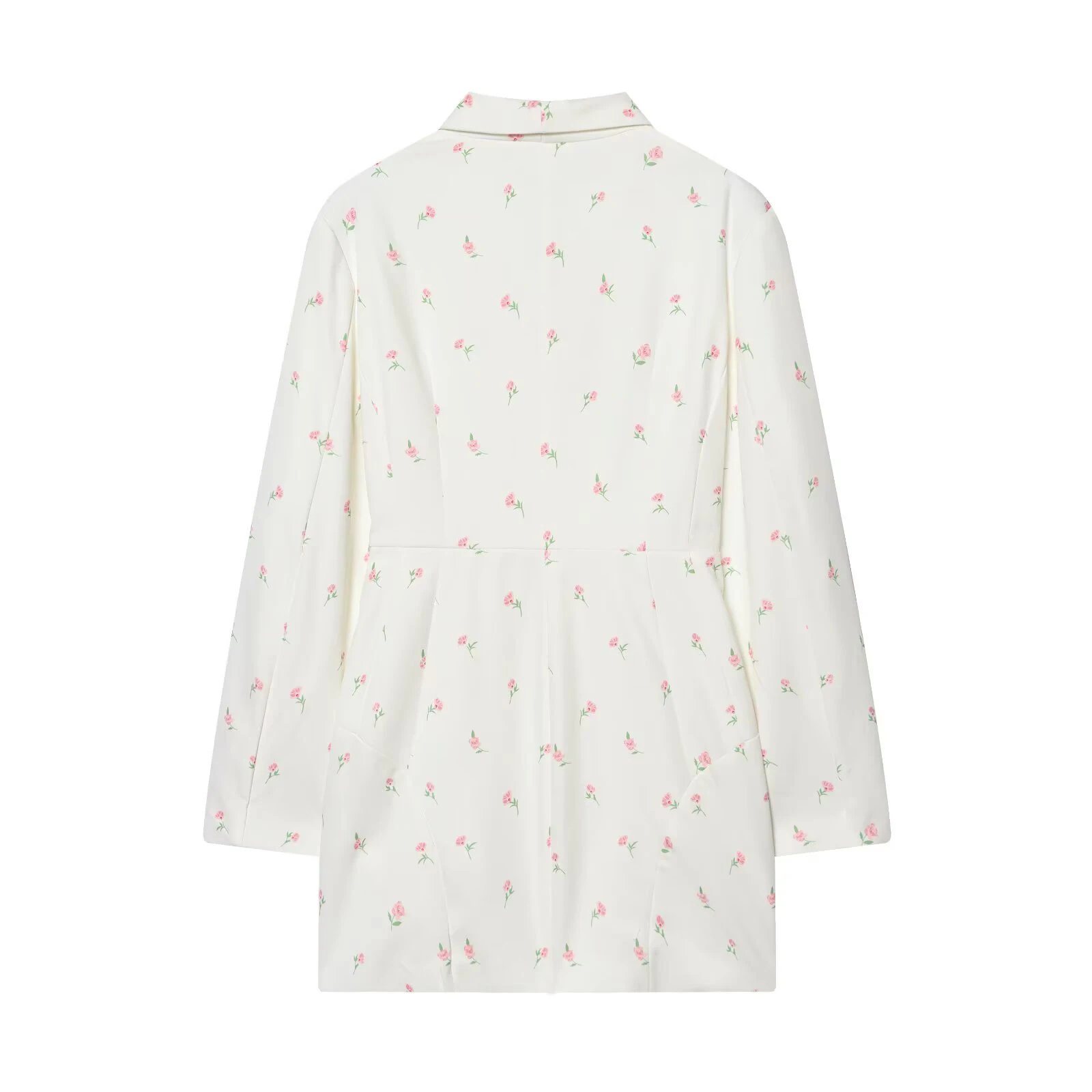 Odzież damska w stylu europejskim i amerykańskim, nowa kolekcja 2025, modny, uniwersalny, drukowany komplet z długim rękawem, wyszczuplający talię.