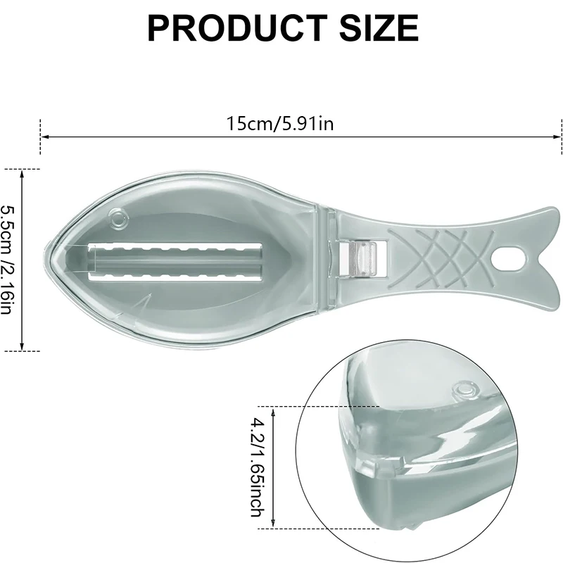 1PC Fish Tools Fast Cleaning Fish Skin Plastic Fish Scales Brush Shaver Remover Cleaner Descaler Skinner Scaler Fishing Tools