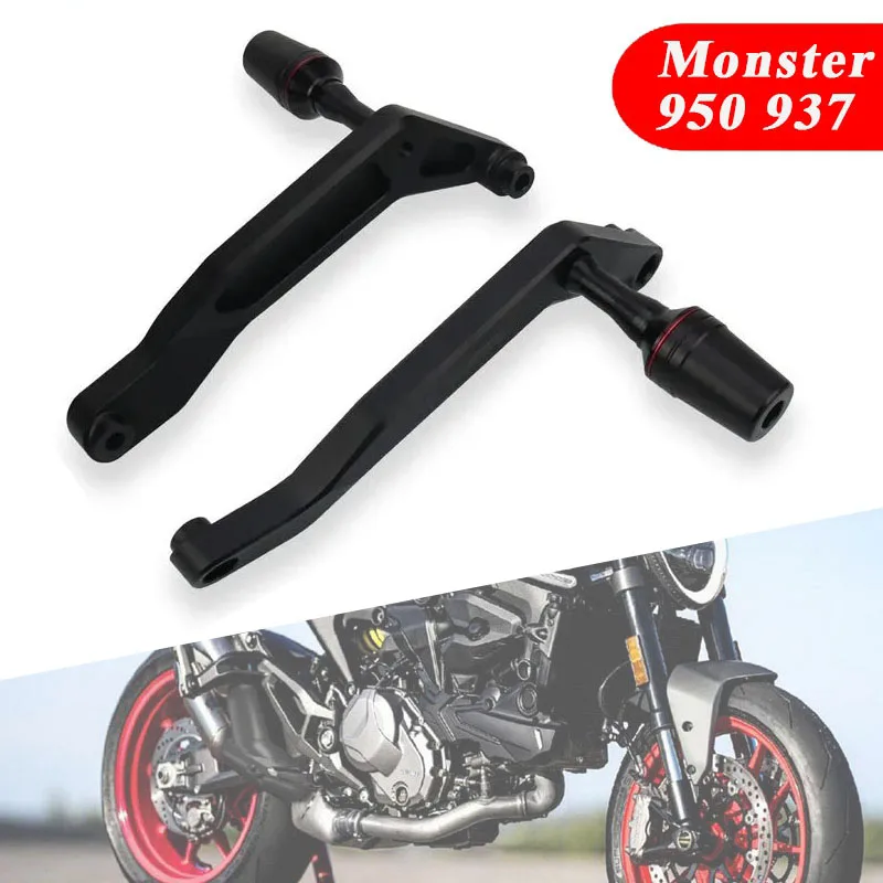 Motorcycle CNC Falling Protection Frame Slider Fairing Guard Crash Pad Protector For DUCATI MONSTER 950 937 2021 2022 2023