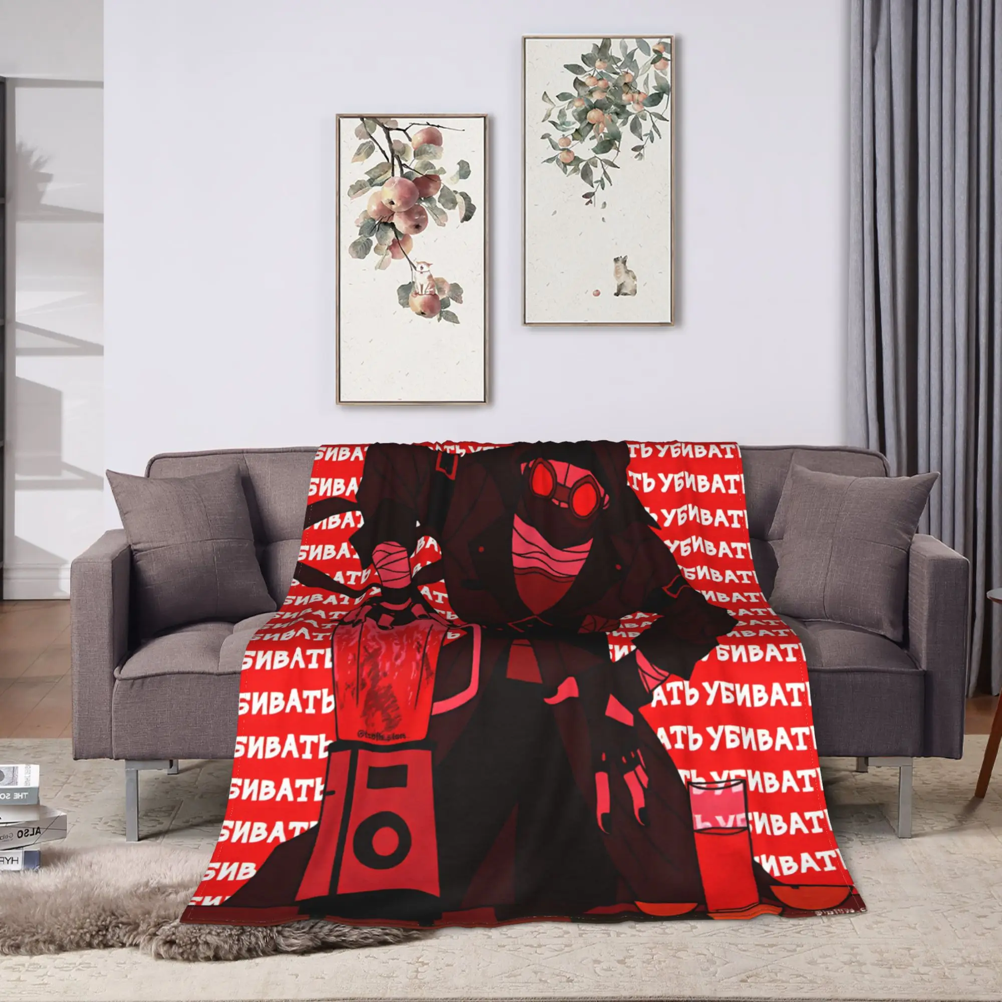 MADNESS COMBAT Blanket Quality Soft Warm  Throw Blanket Spring Travel Office Couch Chair Sofa Bed Pattern Bedspread