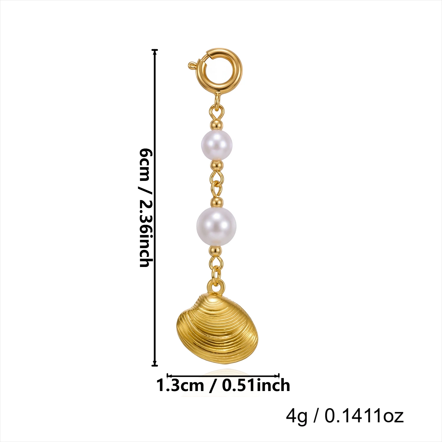 Edelstahl Muschel Seestern Bikini-Verschluss für Damen Kreativer Sonnen-Seepferdchen-Anhänger Bikini Bademode Körperschmuck – Detail 11