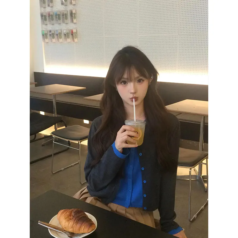 

Женские кардиганы с открытым передом, весенние, с пуговицами, в рубчик, премиум-класса, приталенные, с кружевными манжетами, в стиле бохо, узкие