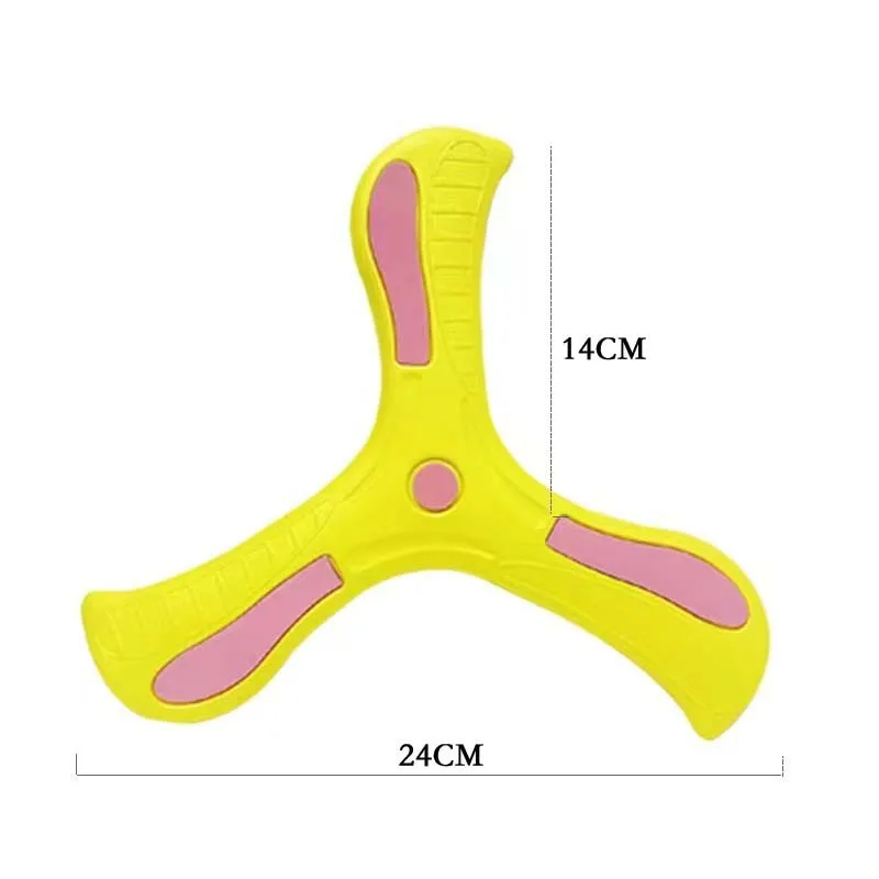 Children Boomerang Soft Three-leaf Cross Disc Adult-kids Interactive Outdoor Toy For Early Education Puzzle Decompression Gift