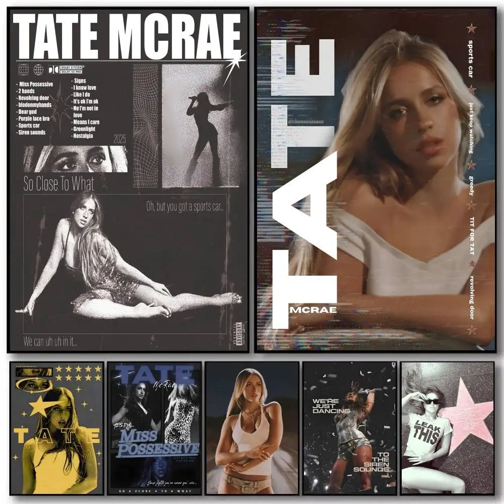 T-Tate M-McRae Singer Poster And Prints Wall Art Pictures For Modern Bedroom Game Room Home Decor