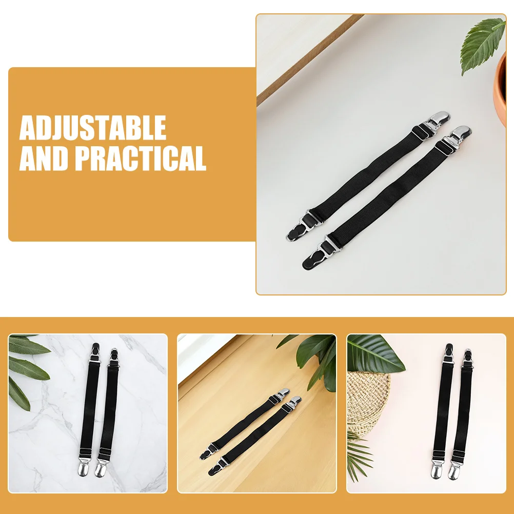 2 زوج مقاطع الرباط قابل للتعديل للجوارب بطة بيل تصميم آمن عدم الانزلاق الربط مثالية لتنظيم الجوارب الجوارب #2