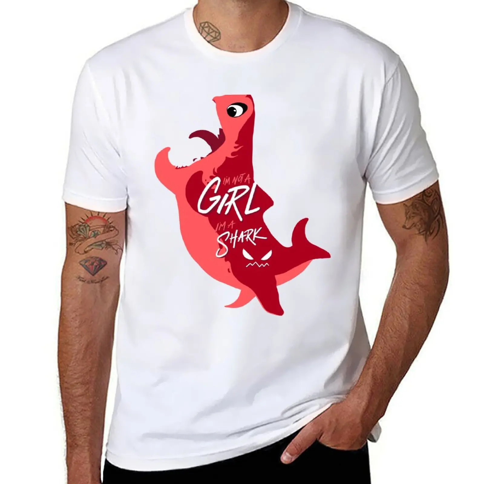 

Nimona Book - I’m Not A Girl, I’m A Shark T-Shirt anime tshirt men t shirt cotton 100% t shirts for man cotton T-shirt