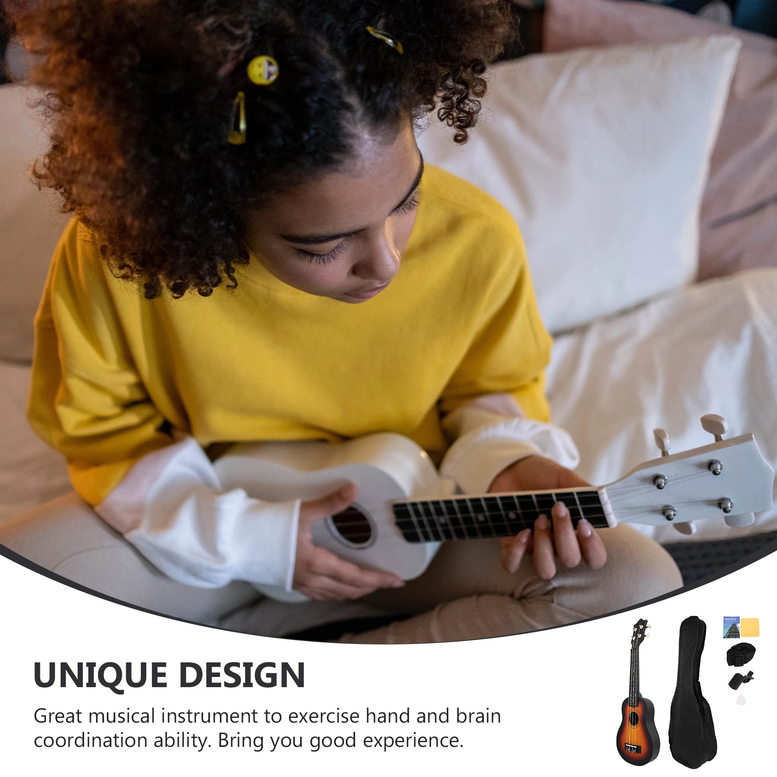 

Kids Friendly Ukulele 21 Inches Eco-Friendly Instrument Perfect For Beginners Musical Education