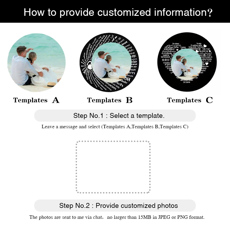 Personalized photo bracelet with projection 5