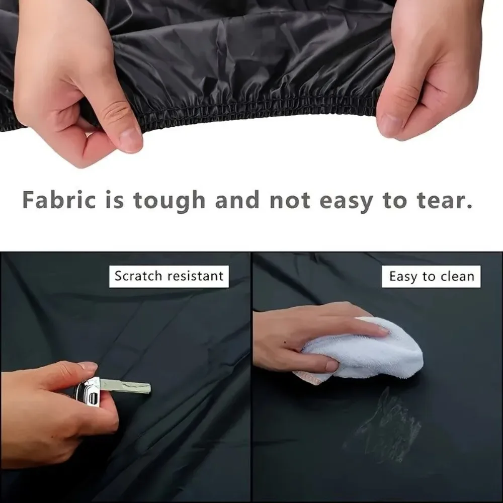 Universal Motorcycle Cover Sunproof Dustproof Waterproof Bike Scooter Electrombile UV Protection Reflective Stripes image 4